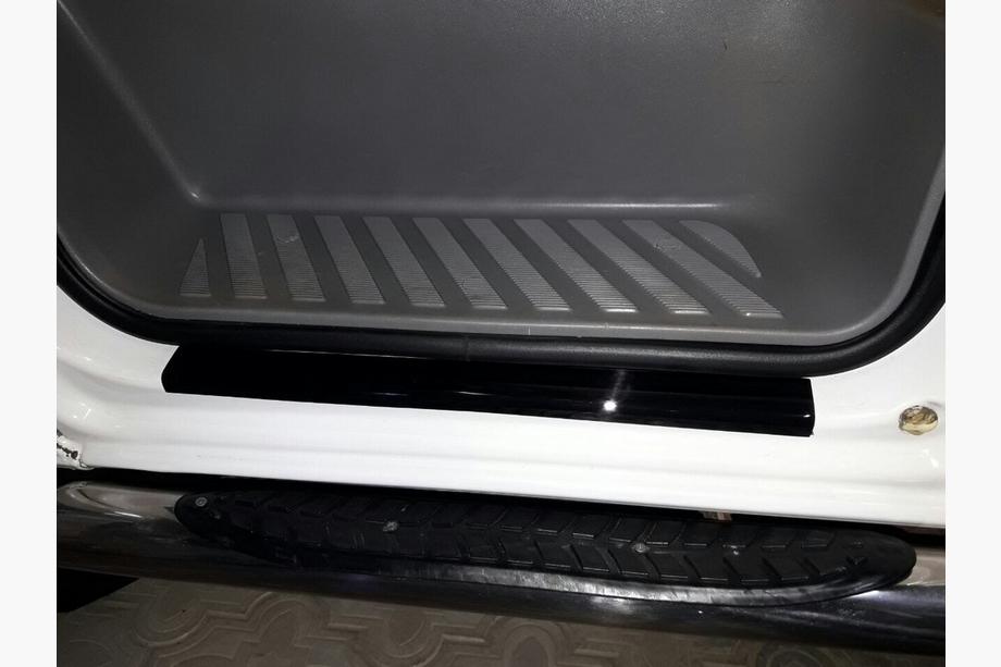 Volkswagen Crafter 2006-2016 гг. Накладки на пороги DDU (2 шт., ABS) Глянцевые Фото 5