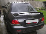 Mitsubishi Lancer 9 2004-2008 гг. Бленда Шипы (ABS) Черный Глянец фото 2