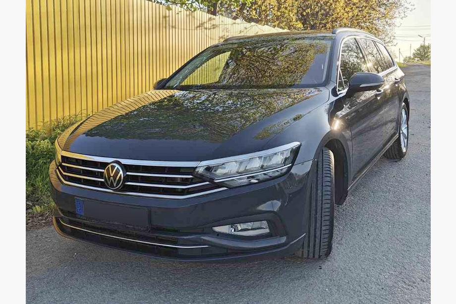 Volkswagen Passat B8 2015-2023 гг. Накладка на фары и декоративная планка (3 шт, нержавейка) Carmos - Турецкая Нержавеющая Сталь Фото 11