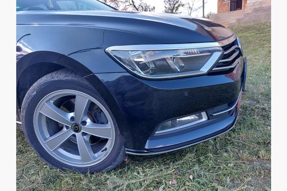 Volkswagen Passat B8 2015-2023 гг. Накладка на фары и декоративная планка (3 шт, нержавейка) Carmos - Турецкая Нержавеющая Сталь Фото 7