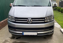 Volkswagen T6 2015-2024 гг. Накладки на решетку бампера 2015-2019 (3 шт, нержавейка) фото 2