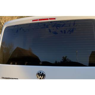 Накладка на верхний отражатель (2 шт., нерж. сталь) Volkswagen T6 2015-2024 гг. фото 1