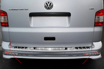 Volkswagen T6 2015-2024 гг. Накладки на задние отражатели (2 шт., нержавейка) 1 Задняя Дверь фото 1