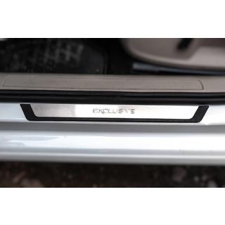 Накладки на пороги Flexill Exclusive (4 шт, нержавейка) Volkswagen Golf 7/E-Golf 2012-2020 гг. фото 2