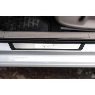 Накладки на пороги Flexill Sport (4 шт, нержавейка) Volkswagen Golf 7/E-Golf 2012-2020 гг. фото 2