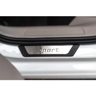 Накладки на пороги Flexill Sport (4 шт, нержавейка) Volkswagen Golf 7/E-Golf 2012-2020 гг. фото 3