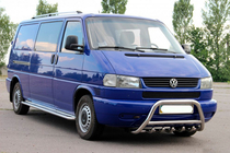Volkswagen T4 Transporter 1990-2003 гг. Кенгурятник WT003 60мм Нержавейка фото 5