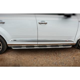Боковые Подножки OEM V1 (2 шт., Алюминий) Audi Q7 2015–2026 гг. фото 4