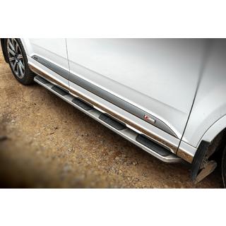 Боковые Подножки OEM V1 (2 шт., Алюминий) Audi Q7 2015–2026 гг. фото 1