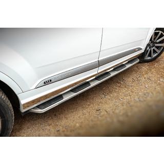 Боковые Подножки OEM V1 (2 шт., Алюминий) Audi Q7 2015–2026 гг. фото 2