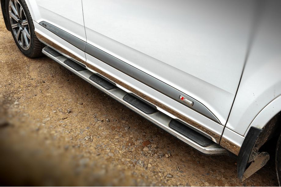Audi Q7 2015–2026 гг. Боковые Подножки OEM V1 (2 шт., Алюминий) Image