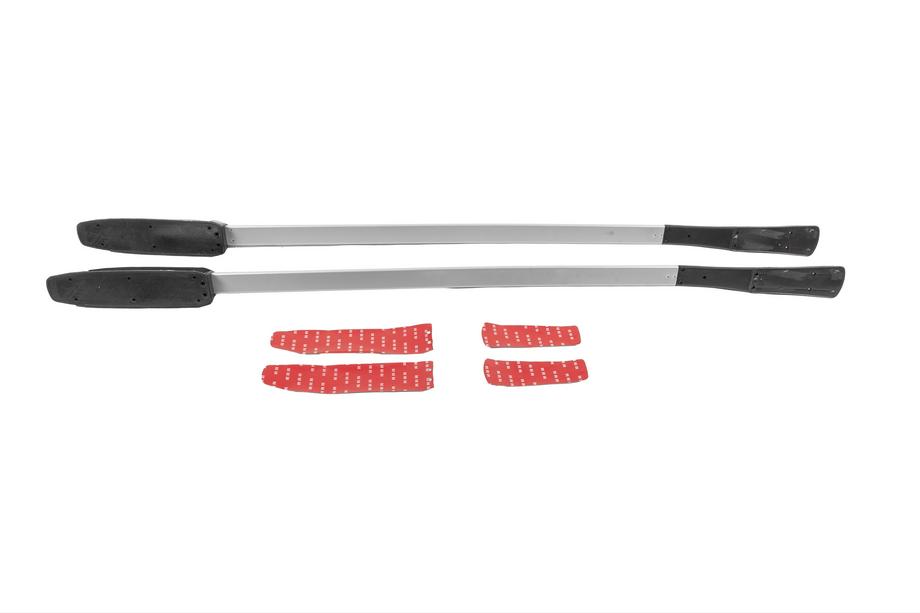 Nissan Qashqai 2007-2010 гг. Оригинальные серые рейлинги на крышу (алюминий, крепление на двусторонний скотч) Фото 6