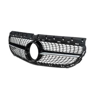 Передняя решетка радиатора Diamond Black (2015-2018) Mercedes B-class W246 2011-2018 гг. фото 4