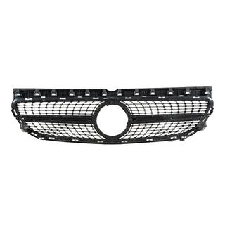 Передняя решетка радиатора Diamond Black (2015-2018) Mercedes B-class W246 2011-2018 гг. фото 3