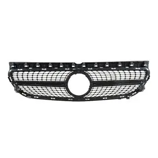 Передняя решетка радиатора Diamond Black (2015-2018) Mercedes B-class W246 2011-2018 гг. фото 3