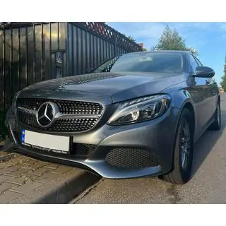 Передняя решетка Diamond Silver (для Avantgarde/AMG-Line/C43 AMG) фото 3