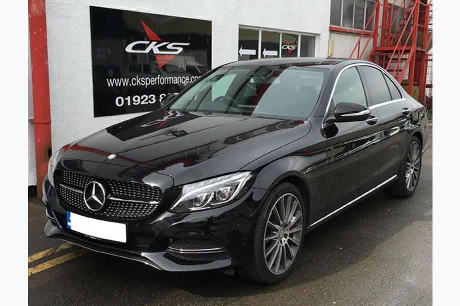 Mercedes C-class W205 2014-2021 гг. Передняя решетка Diamond Silver (для Avantgarde/AMG-Line/C43 AMG) Фото 14