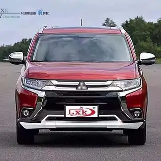 Передние и задние накладки (2 шт., 2015-2018) Mitsubishi Outlander 2012-2021 гг. фото 2