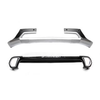Передние и задние накладки (2 шт., 2015-2018) Mitsubishi Outlander 2012-2021 гг. фото 4