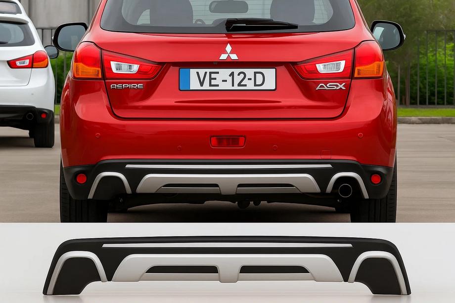 Mitsubishi ASX 2010-2023 гг. Накладка на задний бампер (2013-2015) Image
