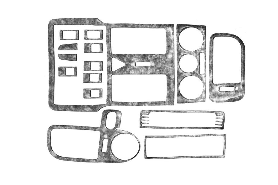 Volkswagen Polo 1994-2001 гг. Накладки на панель приборов (1999-2001) Алюминий Image