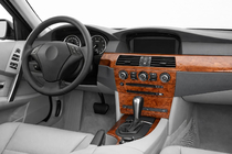BMW 5 серия E60/E61 2003-2010 гг. Накладки на панель Meric Дерево фото 1