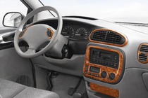 Chrysler Voyager 1996-2001 гг. Накладки на панель приборов (Meric) Алюминий фото 1
