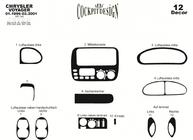 Chrysler Voyager 1996-2001 гг. Накладки на панель приборов (Meric) Алюминий фото 4