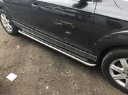 Audi Q7 2005-2015 гг. Боковые Подножки Maydos V2 (2 шт., Алюминий и Нержавейка) фото 2