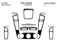 Kia Ceed 2007-2012 гг. Накладки на панель приборов (Meric) Алюминий фото 5