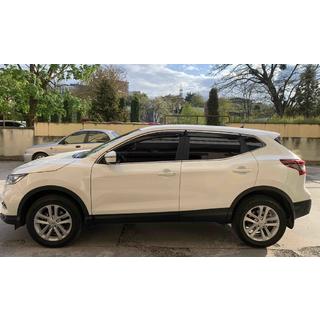 Ветровики с хромированным молдингом (Niken, 4 шт) Nissan Qashqai 2014-2021 гг. фото 3