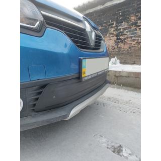 Зимняя нижняя накладка на решетку радиатора (2013-2015) Renault Logan MCV 2013-2022 гг. фото 4