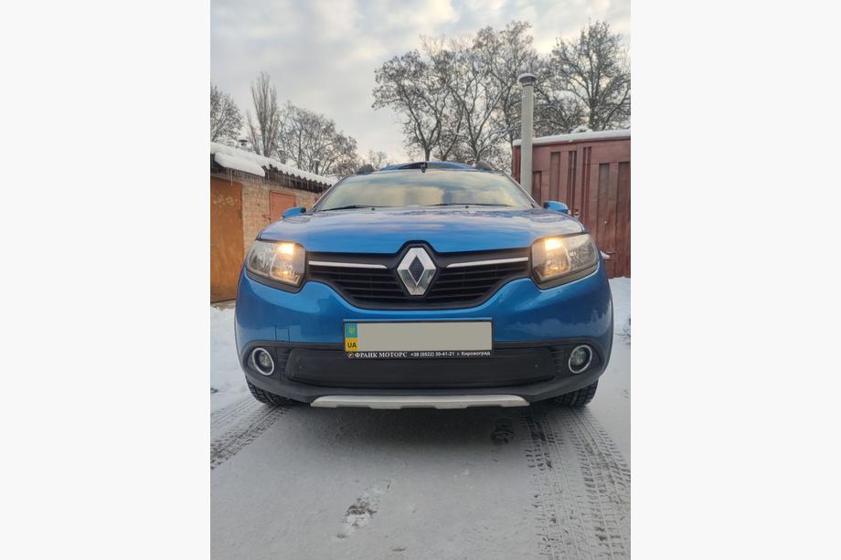 Renault Logan MCV 2013-2022 гг. Зимняя нижняя накладка на решетку радиатора (2013-2015) Матовый Фото 5
