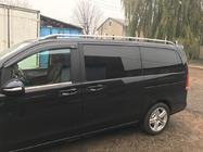 Mercedes Viano 2004-2014 гг. Серые рейлинги Skyport (цельнометаллические) фото 3