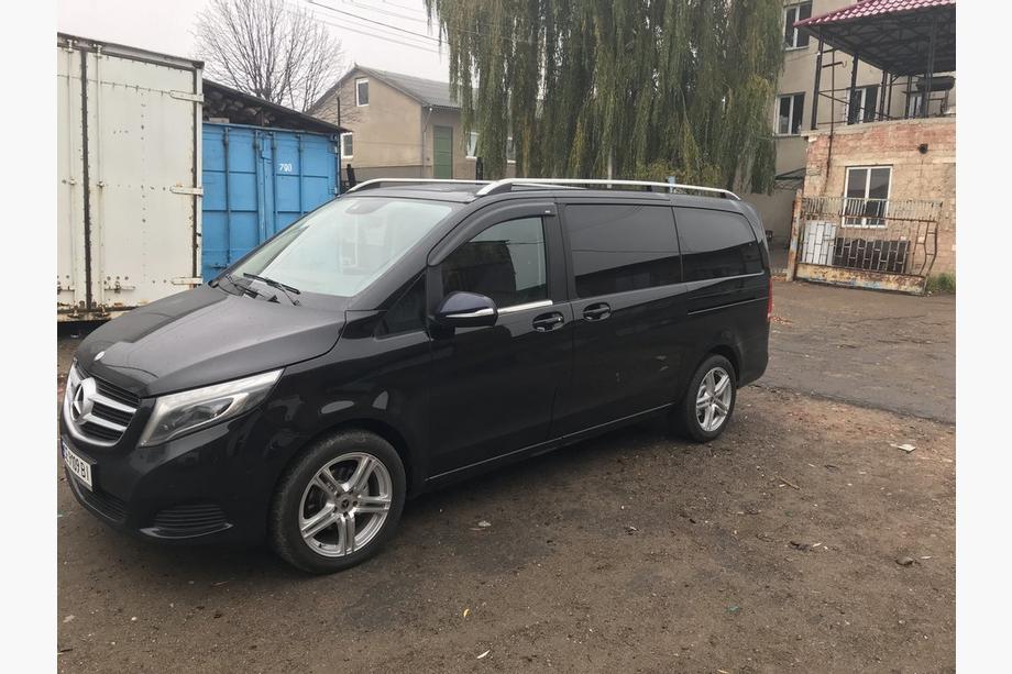 Mercedes Vito W639 2004-2014 гг. Серые рейлинги Skyport (цельнометаллические) Средняя База (LONG) Фото 6