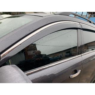 Ветровики с хромированным молдингом (4 шт, Niken) Chevrolet Captiva 2006-2019 гг. фото 2