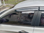 Hyundai Accent 2011-2017 гг. Ветровики с хромированным молдингом SD (4 шт, Niken) фото 2