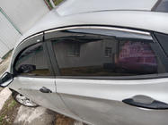 Hyundai Accent 2011-2017 гг. Ветровики с хромированным молдингом SD (4 шт, Niken) фото 3