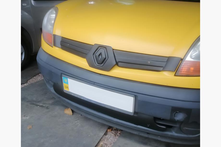 Renault Kangoo 1998-2008 гг. Верхняя зимняя заглушка решетки радиатора (2003-2008) Матовый Image