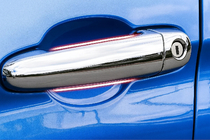 BMW 5 серия E60/E61 2003-2010 гг. Хромированные Накладки на Ручки Дверей (4 шт, Нержавейка) фото 1
