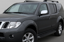 Nissan Pathfinder R51 2005-2014 гг. Накладки на Зеркала (2 шт., пластик) фото 1
