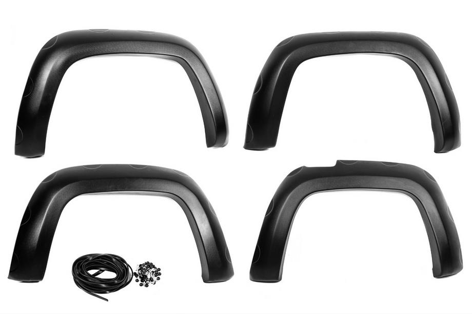 Volkswagen Amarok 2010-2022 гг. Расширители колесных арок EuroCap (ABS, черные) Image