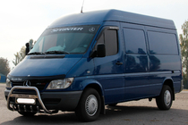 Mercedes Sprinter W901/902/903/904/905 1995–2006 гг. Кенгурятник WT004 (нержавейка) 1995-2000 фото 2