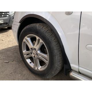 Расширители арок (4 шт, черные) Mercedes Vito W639 2004-2014 гг. фото 2