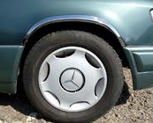 Mercedes E-class W124 1984–1997 гг. Накладки на арки 1989-1995 (4 шт, нержавейка) фото 2