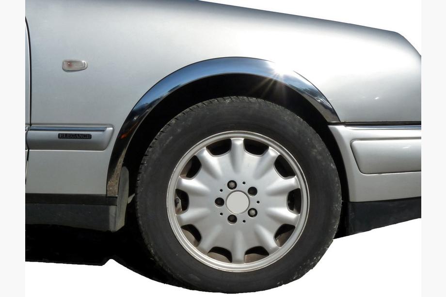 Mercedes E-class W210 1995-2002 гг. Накладки на арки (4 шт, нержавейка) Фото 2