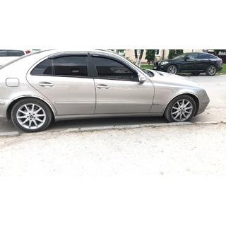 Накладки на арки (4 шт, нержавейка) Mercedes E-сlass W211 2002-2009 гг. фото 4