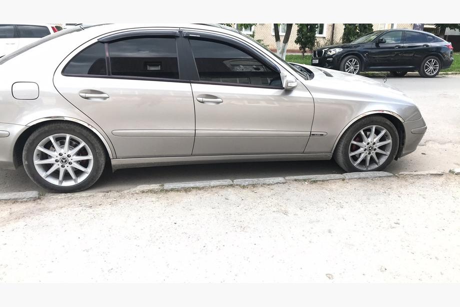 Mercedes E-class W211 2002-2009 гг. Накладки на арки (4 шт, нержавейка) Фото 4