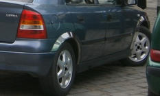 Opel Astra G classic 1998-2012 гг. Накладки на арки (4 шт, нержавейка) фото 2