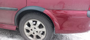 Opel Vectra B 1995-2002 гг. Расширители арок (4 шт, черные) фото 4